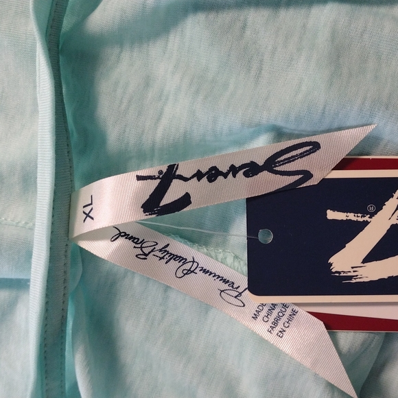 Seven7 Blue Cold Shoulder Top - Picture 5 of 6